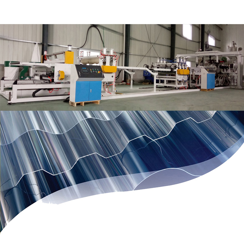 PC/PVC Corrugated Sheet Extrusion Line