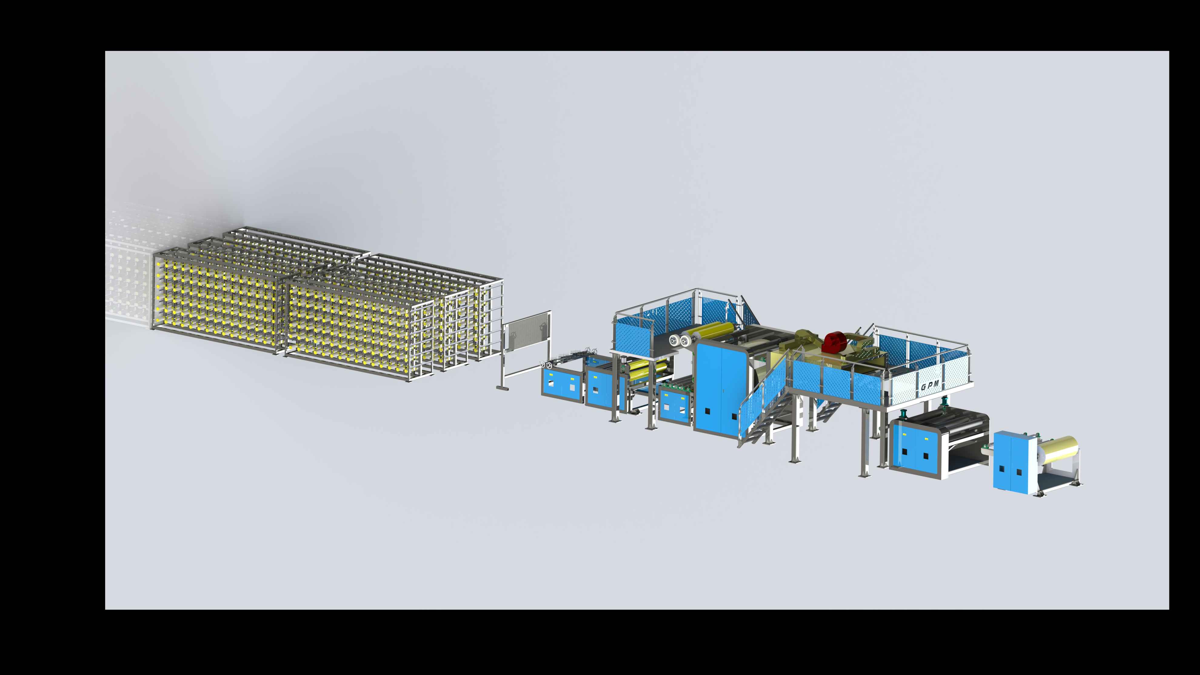 Continuous UHMWPE Fiber Reinforced UD Fabric Production Line（For Body Armor)）